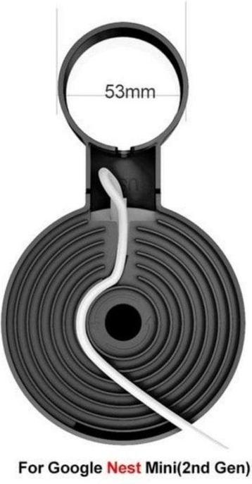 Google Nest Mini 2e Generatie Wall Mount Zwart beschikbaar voor biedingen