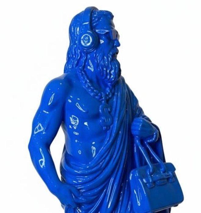 Christian Ferrari (1971) - In God We Trust  Bleu Royal 4/8, Antiquités & Art, Art | Objets design
