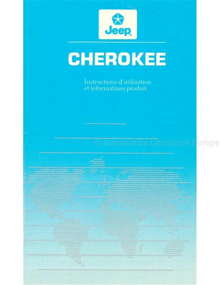1989 JEEP CHEROKEE WAGONEER INSTRUCTIEBOEKJE FRANS, Autos : Divers, Modes d'emploi & Notices d'utilisation
