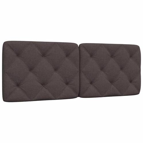 vidaXL Hoofdbordkussen 120 cm stof donkerbruin, Huis en Inrichting, Slaapkamer | Bedden, Nieuw, Verzenden