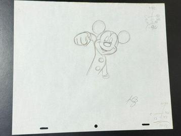 Walt Disney - Dessin danimation original de Mickey Mouse -