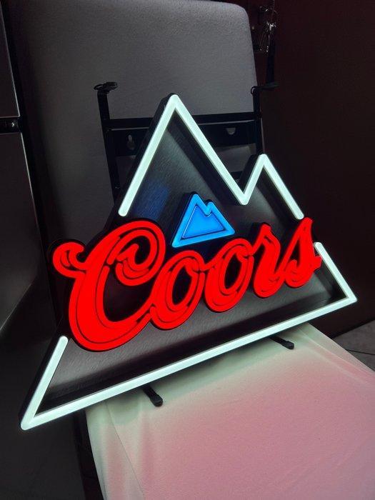 Coors-bier neonbord - Lichtbak - IJzer, Antiek en Kunst, Antiek | Wandborden en Tegels