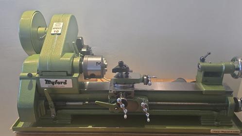 Metrische Myford Speed-10 (hoog toeren 2500 tpm.) LONGBED., Doe-het-zelf en Bouw, Draaibanken, Minder dan 500 mm, Metaaldraaibank