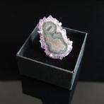 Rare bague en Améthyste fleur. Création artisanale sur