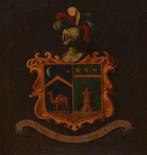 Spaanse school (XIX) - Escudo de armas (familias Camilleri y, Antiek en Kunst