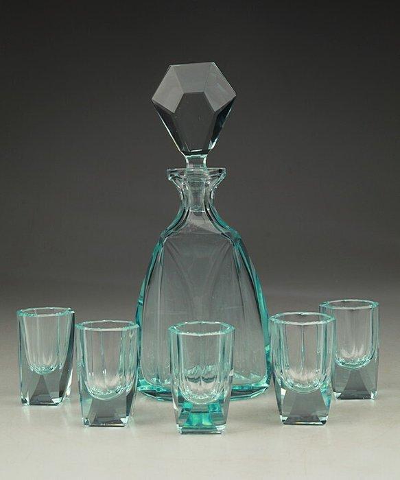 Karaf - Glas, Antiek en Kunst, Antiek | Meubels | Tafels