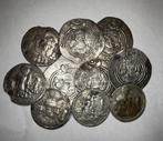 Sassaniden. Varhran II & Khusro II. Lot of 10 Silver Drachms