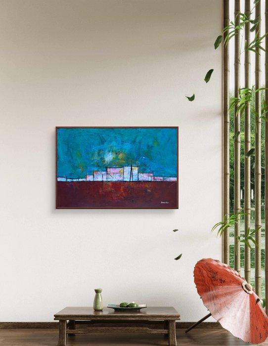 Floriana Coci (1957) - Struttura sullorizzonte, Antiek en Kunst, Kunst | Schilderijen | Modern