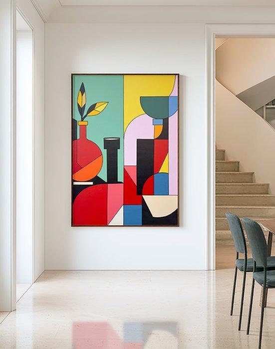 Alejandro Gonzalez - Bodegones Geométricos 57 - XL - (NO, Antiek en Kunst, Kunst | Schilderijen | Modern