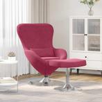 vidaXL Eivormige stoel 2 pcs Wijnrood 63 x 73 x 90 cm, Verzenden, Nieuw