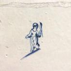 Tegel - Meisje met vogel - zangvogel of valk ? - 1750-1800 -
