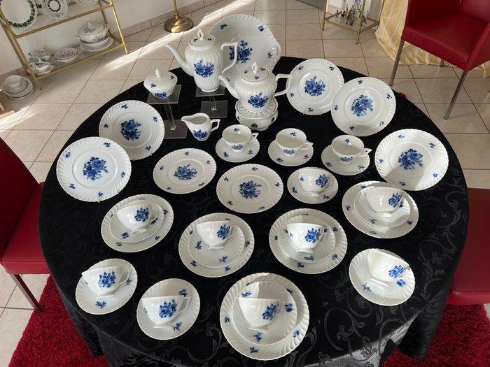 Königl. pr. Tettau - Blaue Blume, Wellenrand, glänzend Weiß, Antiek en Kunst, Antiek | Meubels | Tafels