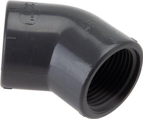 45° L-Koppeling Fitting Rp1'' Binnendraad PVC-U 16bar En, Doe-het-zelf en Bouw, Overige Doe-Het-Zelf en Bouw, Verzenden