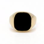 Ring - 14 karaat Geel goud Onyx
