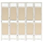 vidaXL Kamerscherm met 5 panelen 175x165 cm stof, Huis en Inrichting, Verzenden, Nieuw