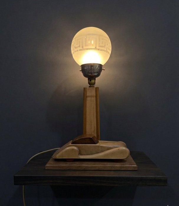 Lampe de table - Lampe de bureau très rare « Streamline, Antiek en Kunst, Kunst | Designobjecten