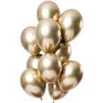Ballonnen spiegel effect goud 10 stuks (Chroom ballonnen)