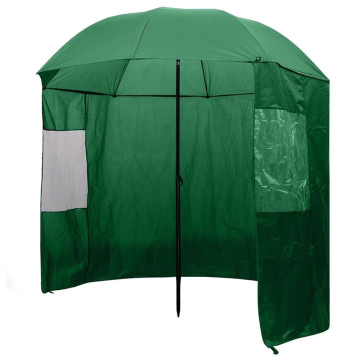 vidaXL Visparaplu groen 240 x 210 cm, Tuin en Terras, Parasols, Nieuw, Verzenden