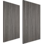 tectake Akoestische panelen Sonic Wall houtlook - lichtgrijz, Verzenden, Nieuw