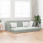 vidaXL Vloersofa Bed 2-in-1 Lichtgrijs 213x144x60 cm, Verzenden, Nieuw