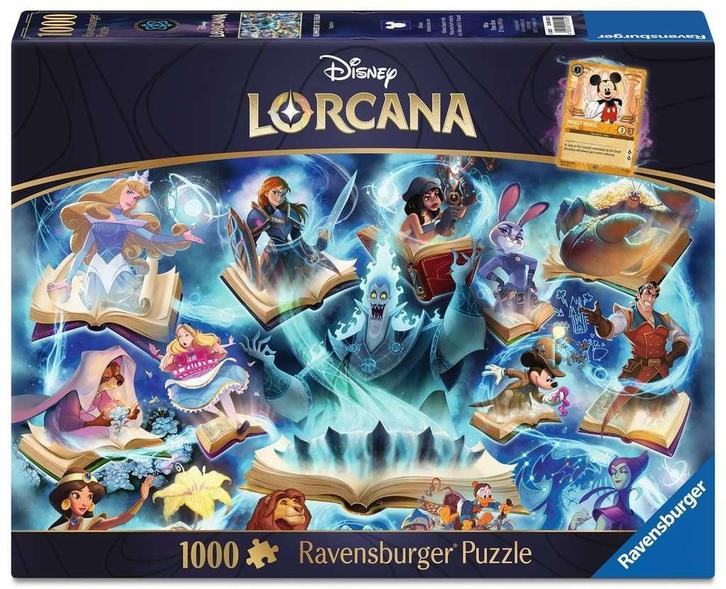 Disney Lorcana: Glimmers of the Realm Sapphire Puzzel (1000, Hobby en Vrije tijd, Verzamelkaartspellen | Overige, Ophalen of Verzenden