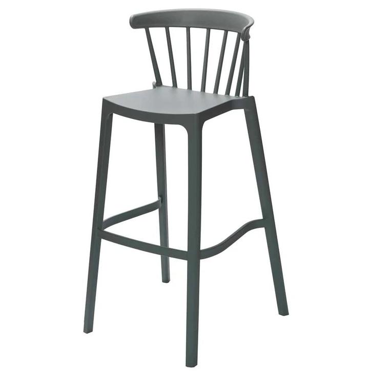 Barkruk | WINDSON | Grijsgroen | Kunststof | Outdoor |, Zakelijke goederen, Horeca | Keukenapparatuur, Nieuw in verpakking, Verzenden