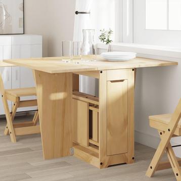 vidaXL Eettafel Corona inklapbaar massief grenenhout