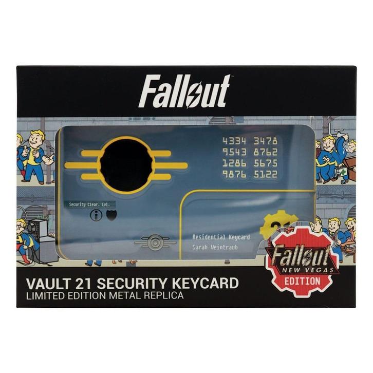 Fallout: New Vegas Replica 1/1 Vault 21 Security Keycard Lim, Verzamelen, Film en Tv, Nieuw, Ophalen of Verzenden