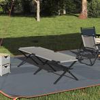 vidaXL Opvouwbaar Campingbed Grijs Oxford stof, Caravans en Kamperen, Kampeeraccessoires, Verzenden, Nieuw