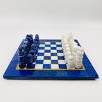 Jeu d’échecs - Lapis Lazuli fait à la main avec du marbre
