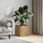 vidaXL Plantenbak 40x40x40 cm bewerkt hout artisanaal, Verzenden, Nieuw