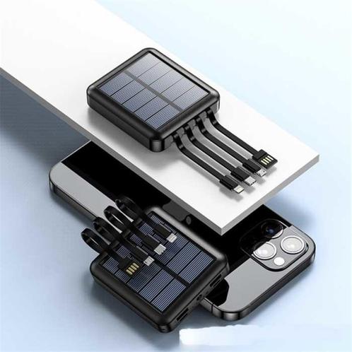 Universele 20.000mAh Mini Solar Powerbank - 4 Types, Télécoms, Batteries externes, Envoi
