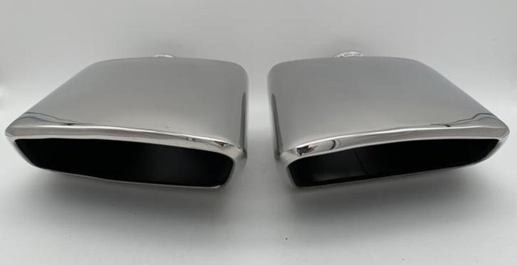 Uitlaat Sierstukken set RVS mercedes AMG look, Auto-onderdelen, Uitlaatsystemen, Nieuw, Ophalen of Verzenden
