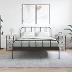 vidaXL Nachtkastjes 2 st 30x60x60 cm bewerkt hout grijs, Huis en Inrichting, Slaapkamer | Nachtkastjes, Verzenden, Nieuw