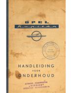 1956 OPEL KAPITÄN INSTRUCTIEBOEKJE NEDERLANDS