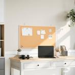 vidaXL Kurkbord met massief grenenhouten frame 100x55 cm, Verzenden