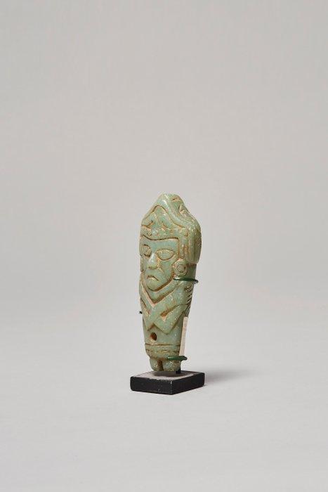Pre-Columbian. Aztec Quite rare fuschite Quetzalcoatl Avec, Verzamelen, Mineralen en Fossielen