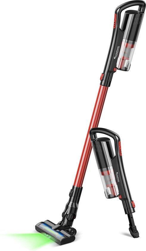 2dekans | TurboTronic LZ6 Steelstofzuiger met Laser - Rood, Elektronische apparatuur, Stofzuigers, Ophalen of Verzenden