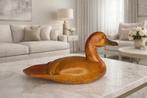 Lokeend - Elegante Anatra 24cm in legno scolpita e dipinta a