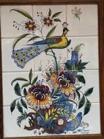 De Vries en Kuiken, Makkum - K.V - Kast - Eik - Tegeltableau, Antiek en Kunst, Antiek | Glaswerk en Kristal