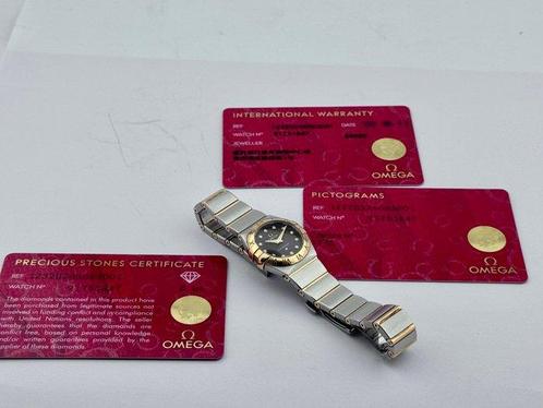 Omega - Constellation Brown Dial Daimond -, Handtassen en Accessoires, Horloges | Heren