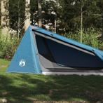vidaXL Tente de camping tunnel 1 personne bleu, Caravanes & Camping, Tentes, Neuf