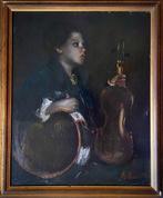 Antonio Mancini (1852-1930), Navolger van - Giovane, Antiek en Kunst