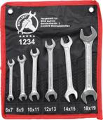 6-delige Double Double steeksleutel Set, 6x7-17x19 mm, Auto diversen, Autogereedschap, Verzenden, Nieuw