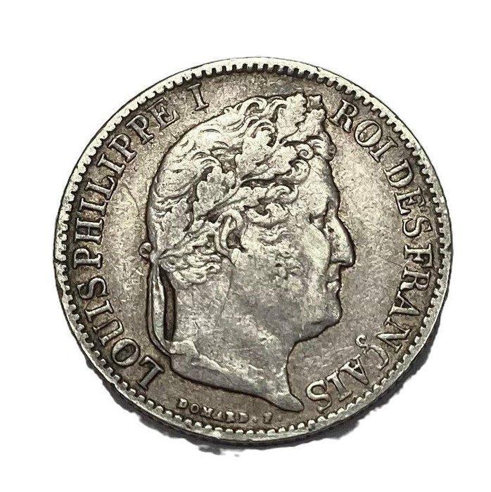 Frankrijk. Louis Philippe I. 1/2 Franc 1845-W, Lille (Zonder, Postzegels en Munten, Munten | Europa | Euromunten