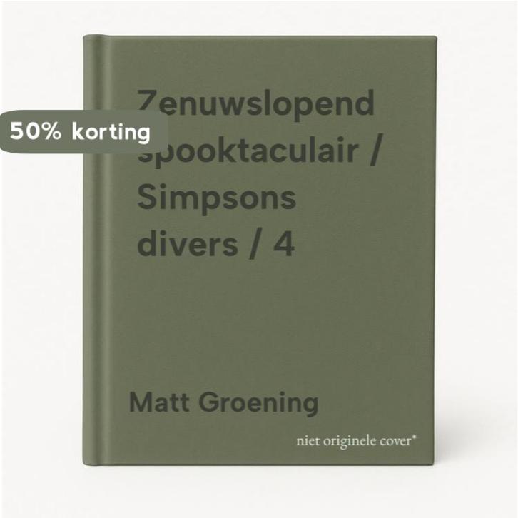 Zenuwslopend spooktaculair / Simpsons divers / 4, Livres, BD, Envoi