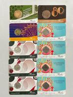 Nederland. Set of 10 historic coins in card/sets, by the, Postzegels en Munten