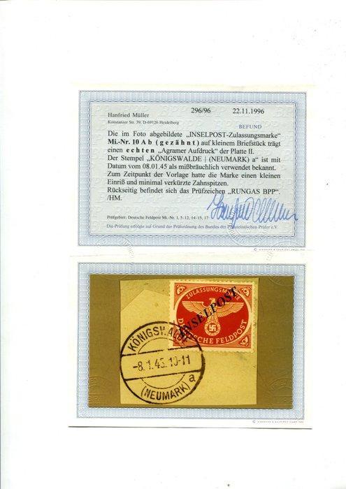 Duitsland 1944 - Agramer opdruk - Mi.-Nr. 10Ab Agramer, Postzegels en Munten, Postzegels | Europa | Duitsland