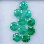 10 pcs  Groen Smaragd  - 1.73 ct - Instituto Gemólogico, Handtassen en Accessoires, Edelstenen, Nieuw