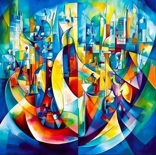Marta Ellie (1985) - Where Fire Meets Ice XXL, Antiek en Kunst, Kunst | Schilderijen | Modern